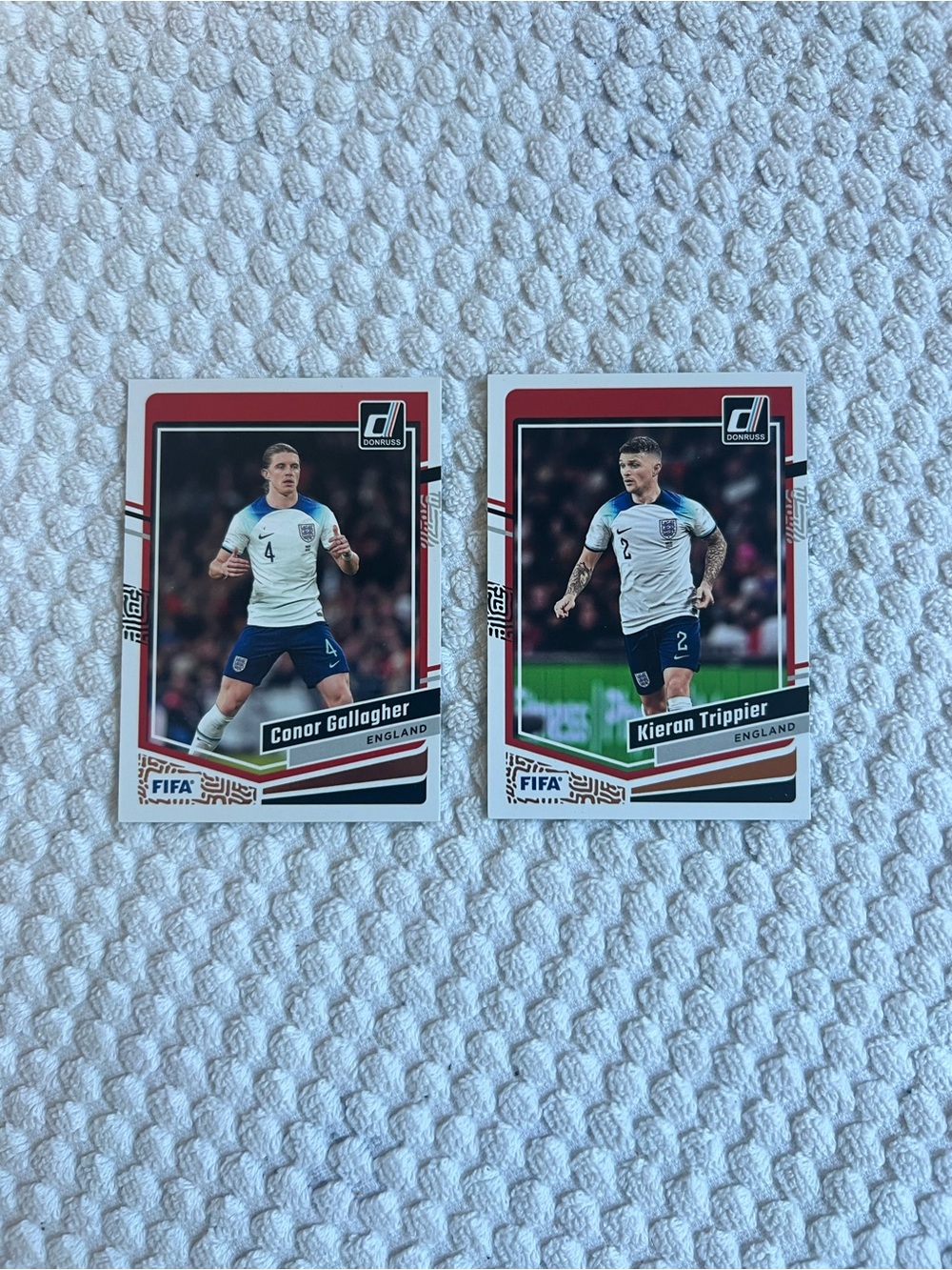 Lot of 2, Panini England Soccer Player Cards